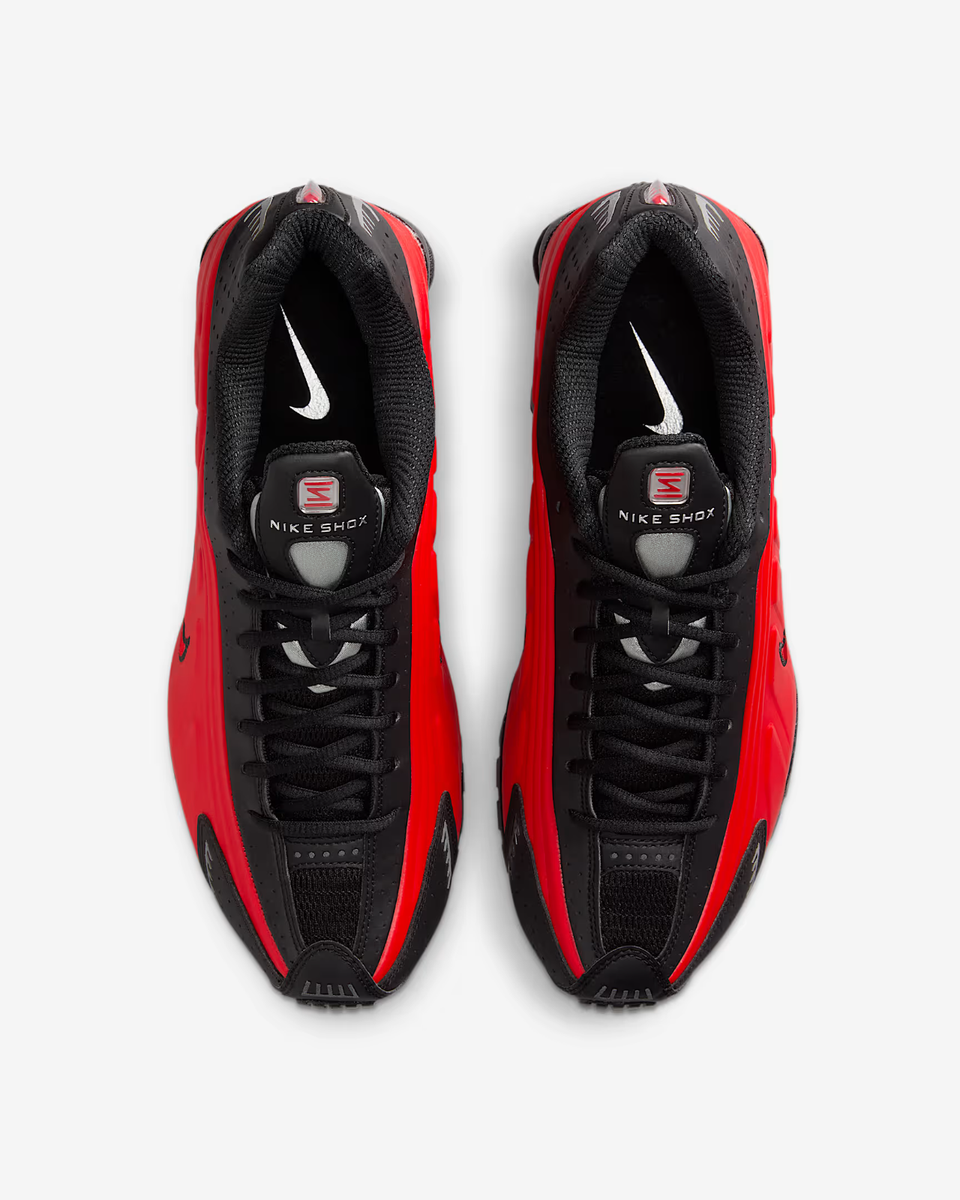 Size 9.5 - Nike Shox R4 University Red Black for sale online | eBay