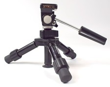 SLIK Mini-Pro V Tripod with 2-Way Pan / Tilt Head  Supports 3.3 lbs. 1.5 kg 