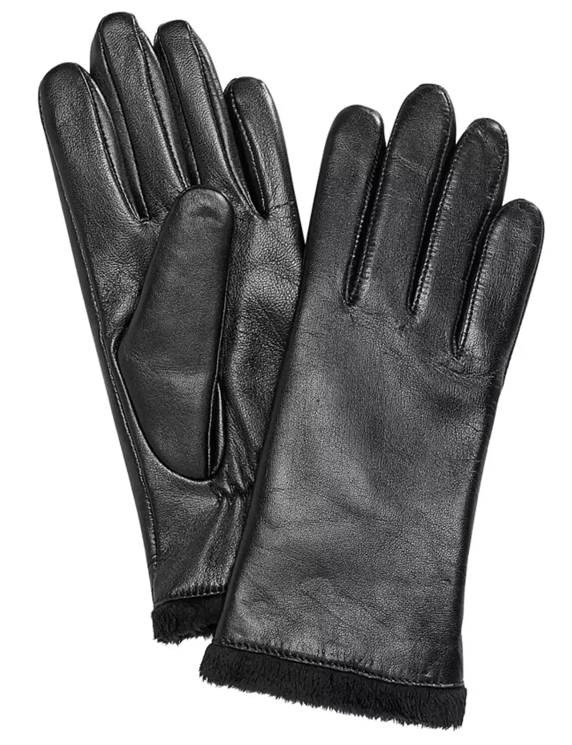 Charter Club Micro Faux Fur Lined Leather Tech Gloves- Black
Opens in a new window or tab