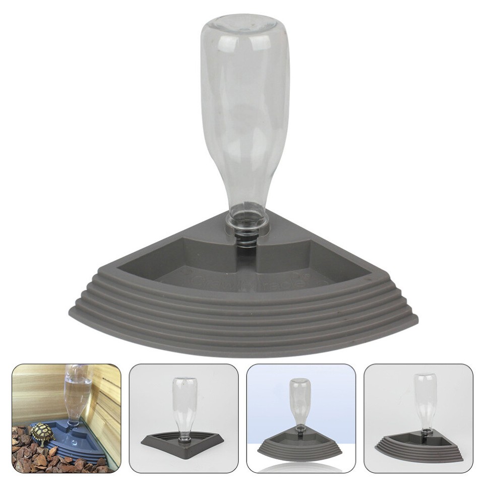 Terrarium Water Dish Crawler Dispenser Gecko Hygienic Reptile Household