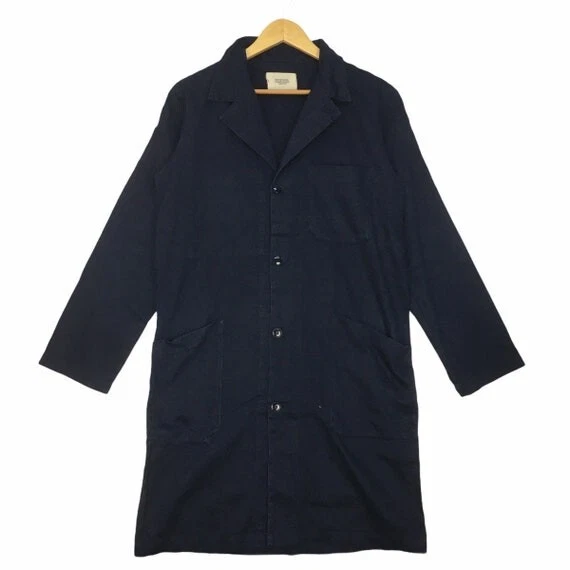 Vtg ZUCCA TRAVAIL Cabane De Zucca Parka Trench Coat Jacket Indigo Japan Designer