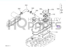 GENUINE OEM KUBOTA GASKET,HEAD COVER 1G962-14520