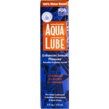 Aqua Lube Water-based Personal Lubricant, No Alcohol or Silicones, 4 fl.oz.