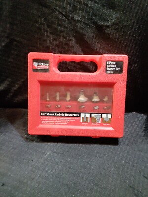 HICKORY WOODWORKING RBK1028, 6 PCS 1/4'' SHANK, CARBIDE STARTER SET 