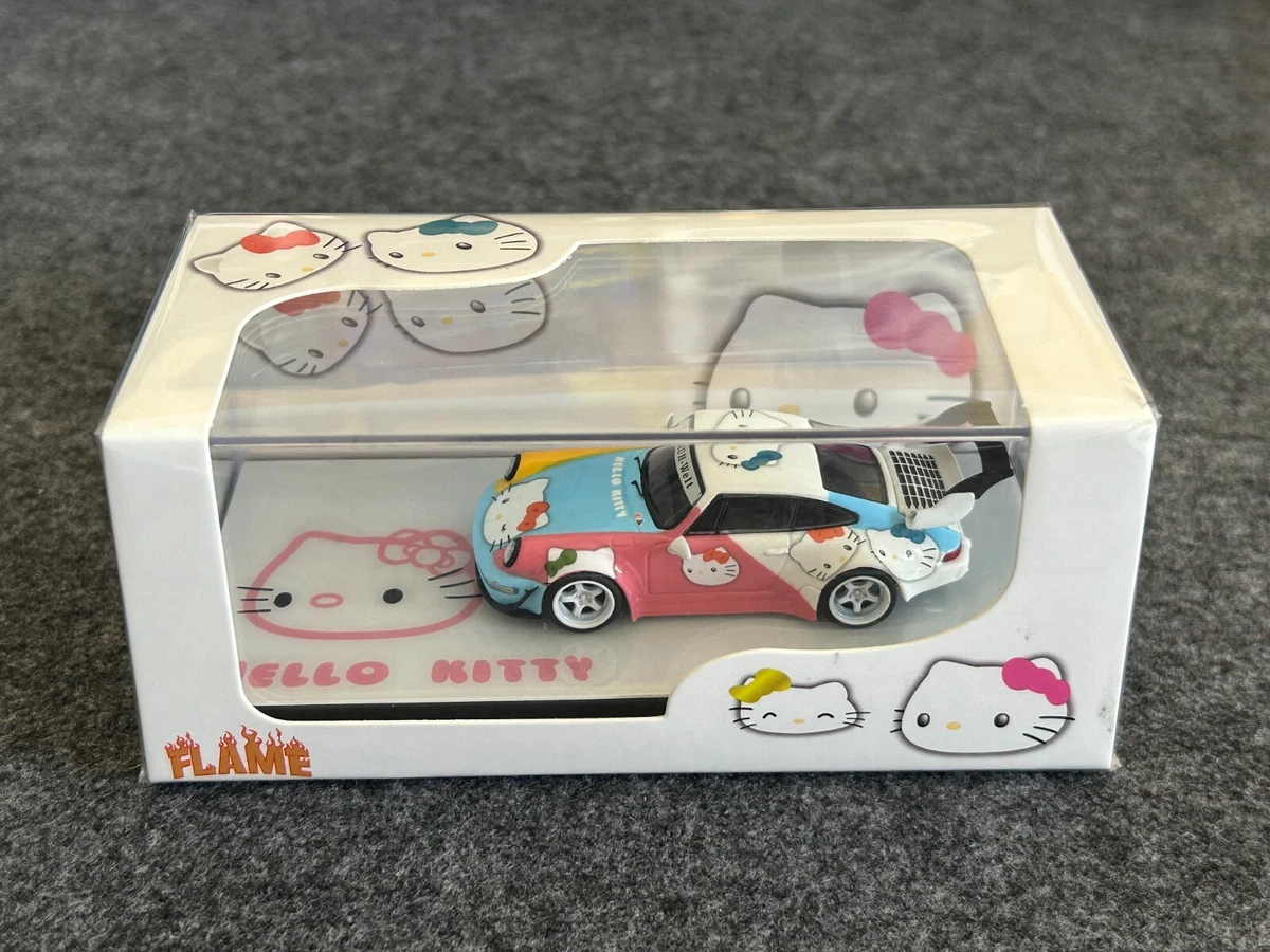 Flame 1/64 Hello Kitty Painting of Porsche 993/964 Die-casting Car