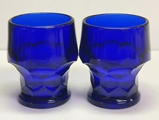 Viking Georgian Cobalt Blue Juice Glasses
