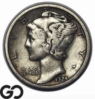 1924-S Mercury Dime, Key Date, Lower Mintage, XF++