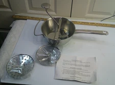 Stainless Steel Rotary Food Mill Great for Making Puree or Soups different cutte