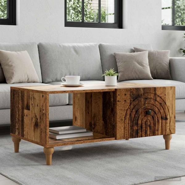 Couchtisch Altholz 90 X 50 X 40 Cm Holzwerkstoff-image