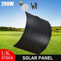 200W Flexibel Solarmodul Solarpanel Monokristallin FüR Wohnmobil Balkonkraftwerk