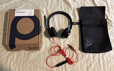 NEW Plantronics Poly Blackwire 8225 computer Headset Boom Mic (Stereo) USB A+C