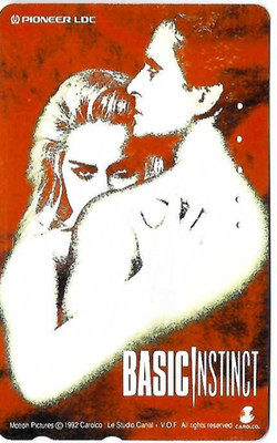 TK 590 Phone Card/Phonecard Japan Basic Instinct Michael Douglas & Sharon Stone