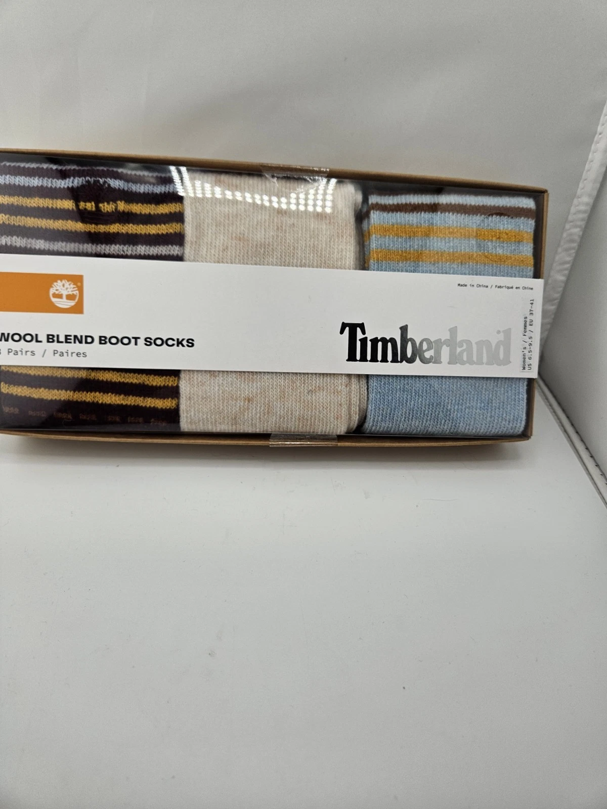 Timberland 3 Pk Wool Blend Boot Socks
