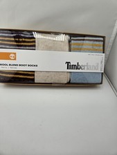 Timberland 3 Pk Wool Blend Boot Socks