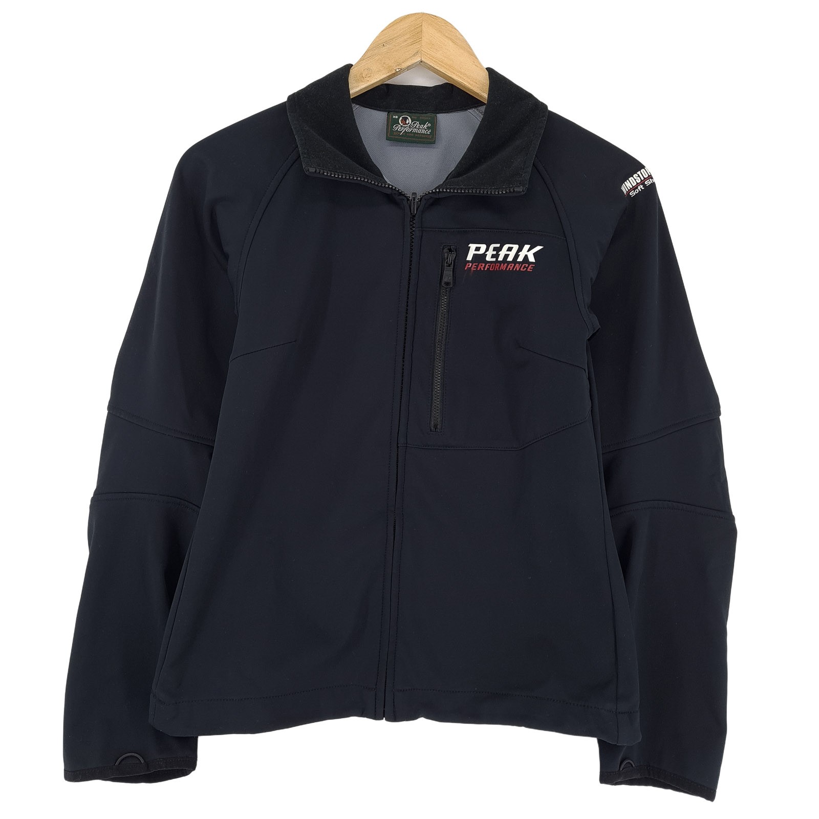 Peak Performance Vintage Soft Shell Jacket Black … - image 1