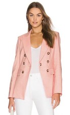 VERONICA BEARD Gaya Dickey Jacket Blazer women s size 10 Bright Coral