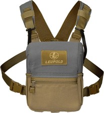Leupold Non-Magnetic Enclosed Binocular Harness, Tan/Grey, 185627