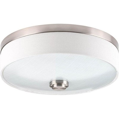 Progress Lighting Weaver 10'' 1-Light Brushed Nickel LED Flush Mount Light
