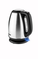 Hyundai Wasserkocher Edelstahl 1,7L 2200W Kabellos Abschaltautomatik Silber