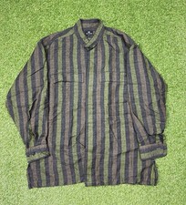 Vintage Issey Miyake Stripped Mandarin Collar...