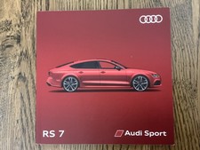 2018 AUDI RS7 SPORTBACK PERFORMANCE BOOK PRESTIGE BROCHURE