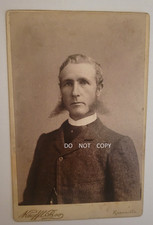 FOTO DE 1880 HOMBRE NO DAGUERROTIPO CON PATILLAS MUY LARGAS KNOXVILLE TENNESSEE
