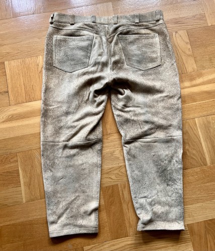 Lederhose, Lang, Echtleder, Hell, Herren - Bild 2 von 2