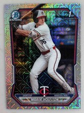 Marek Houston 2026 1st Bowman Chrome Mega Box Mojo Refractor #BCP-16 Minnesota