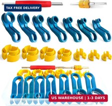 16 PCS AC Fuel Line Disconnect Tool Set, Portable Car AC Fuel Line Disconnect Re
