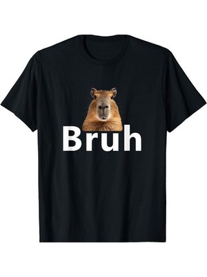 NEW LIMITED Capybara Bruh Animals T-Shirt