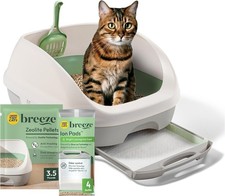 Purina Litter Box System BREEZE System Starter Kit Litter Box Litter Pellets