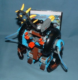 LEGENDS OF CHIMA, GORZAN'S GORILLA STRIKER SET NO. 70008 - LEGO - 2013 - USED