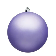 Vickerman N591586DMV 6 in. Lavender Matte UV Christmas Ornament Ball - 4 per Bag