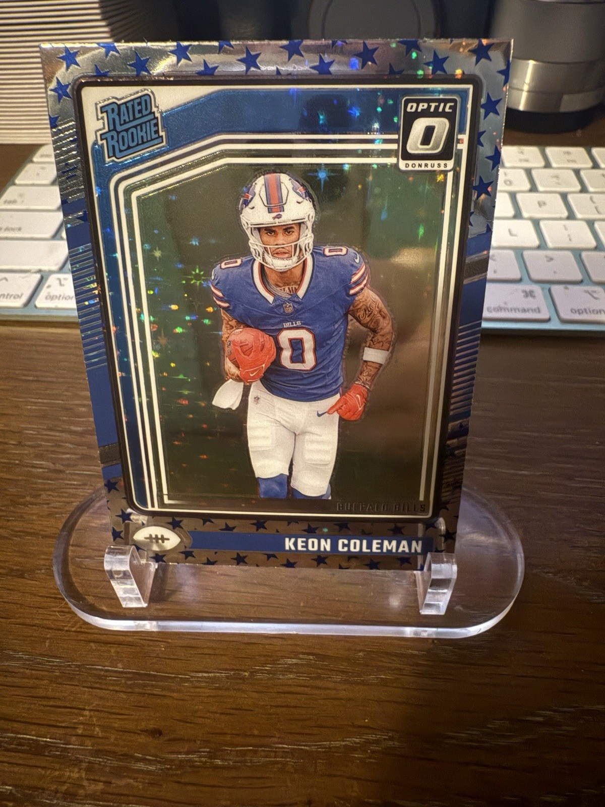2024 Panini Donruss Optic - Rated Rookie Keon Coleman #263 Stars Prizm (RC)