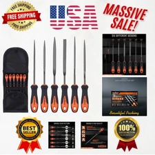 Versatile 6-Piece Needle File Kit - High Hardness Steel for Wood & Metal Shaping