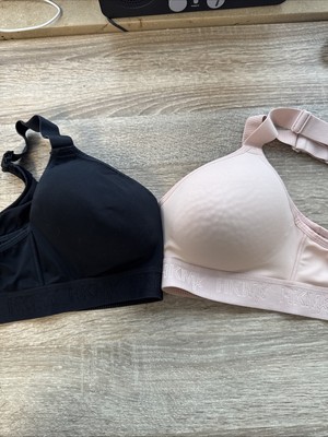 HKMX Sport-BH The Elite 34 D Weiss-grüne Racerback Multiway Träger,2Stück-5M21
