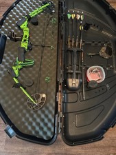 Mint In Case Mission Menace by Mathews compound bow Fluorescent Green Print