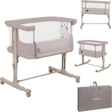 Aurora 3In1 Culla Co-Sleeping E Lettino Da Viaggio per Neonato Bambini Fino 9Kg 