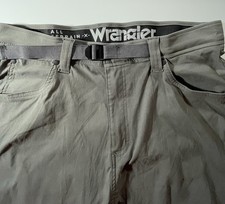 Wrangler ATG All Terrain Gear Men Hiking Pants 36X33 Gray Synthetic Utility NWOT