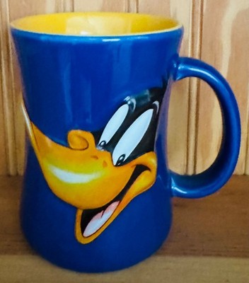 Daffy Duck 3D Raised Graphic Purple Coffee Mug Cup Looney Tune 1999 XPRES UNUSED