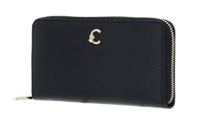 COCCINELLE C-Me Wallet Grained Leather Geldbörse Noir schwarz Neu