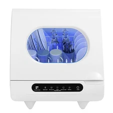 AMONSEE RLT2403108 Portable Countertop Dishwasher, 5 Washing Programs and High