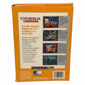 Cobra Command (Sega CD, 1992) Authentic CIB Complete w/ Manual + Reg Card Tested