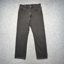 Vintage Levis 505 Jeans Men's 34x30 (Fits 32x29) Black Straight Made In USA 1998