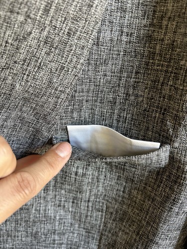 Abrigo Blazer Deportivo Paul Jones Para Hombres 2XL Gris Informal 1 Botón Ventilación Única NUEVO - Imagen 10 de 12