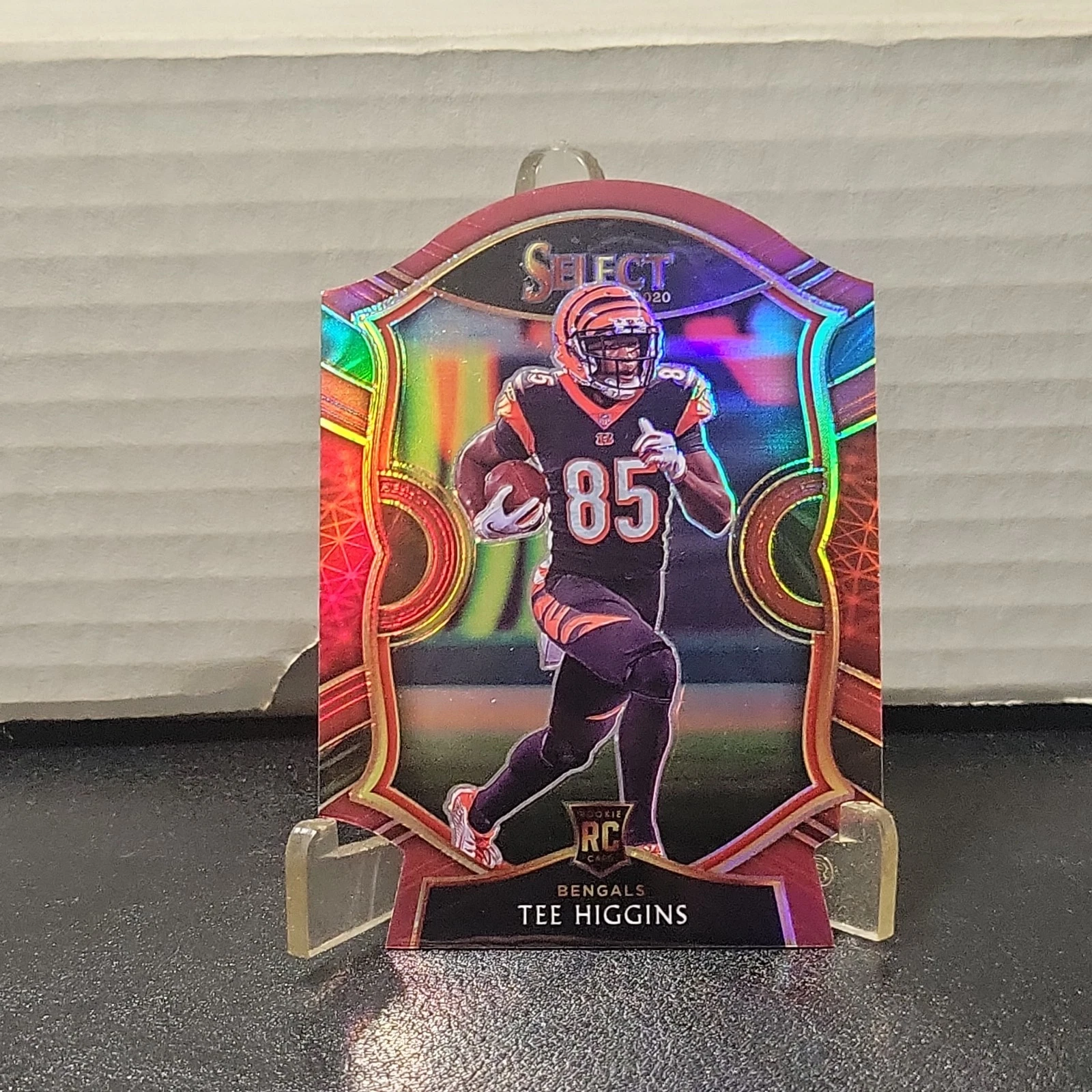 2020 Panini Select - Concourse Tee Higgins #60 Maroon Prizm Die-Cut (RC)