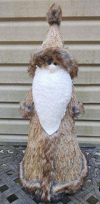 Woodland Sisal Santa Claus Christmas Holiday Wizard Folk 24''H Rustic Pier 1
