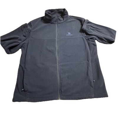 CAMEL CROWN Men's Fleece Jacket XL Full Zip Navy Blue Winter Coat Warm Outdoor