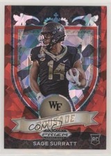 2021 Panini Prizm Draft Picks Crusade Red Ice Prizm Sage Surratt #177 10uo