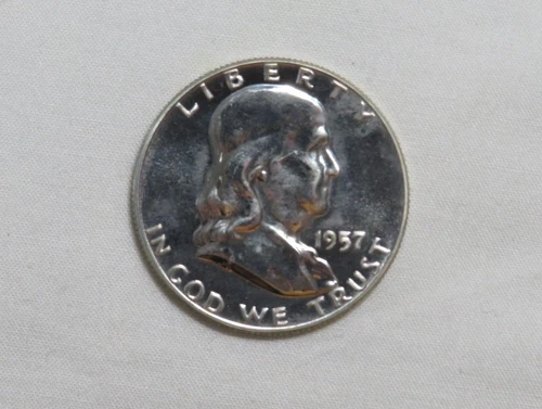 1957 Franklin Proof Silver Half Dollar